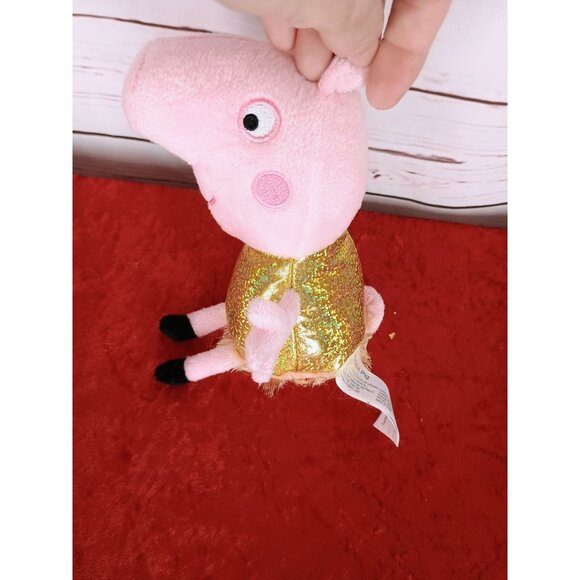 ABD Limited Peppa Pig Gold Dress Plush Stuffed Toy 2022 7 Inches - Picture 3 of 5
